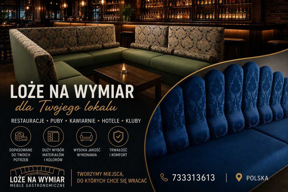 Loże do restauracji pubu baru hotelu na wymiar