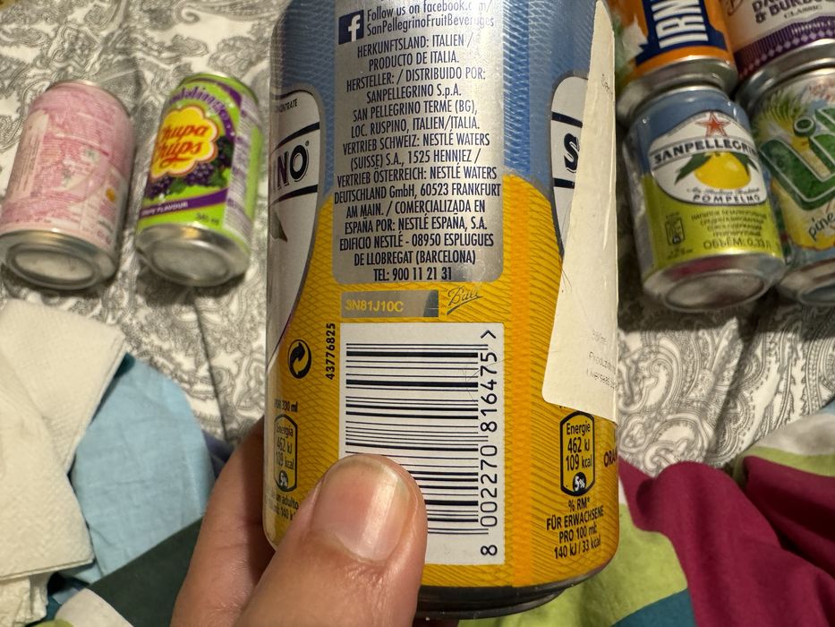 Lote de 10 Latas vazias: Chupa-Chupps; Candy Can e outras