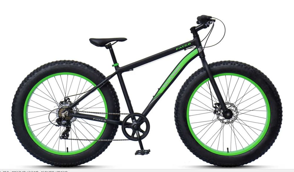 ALUMINIOWY FATBIKE WYNN FAT2.0 r. koła 26" rama 46 cm 7 biegów TARCZE