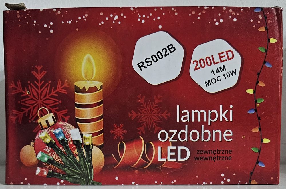 Lampki choinkowe zewnętrzne I wewnętrzne różne rodzaje Okazja