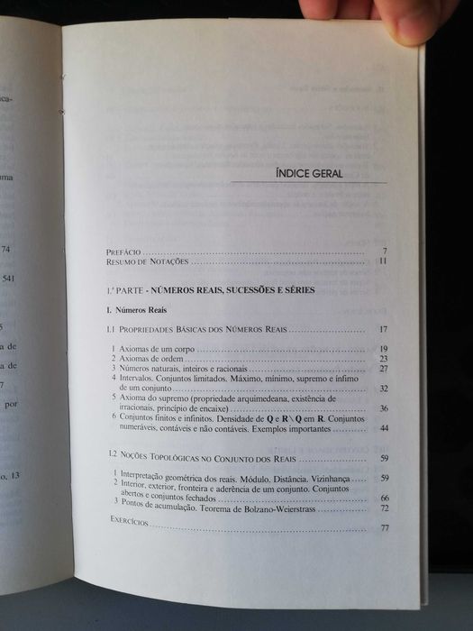 Introdução à análise matemática - J. Campos Ferreira (4ª edição, 1991)