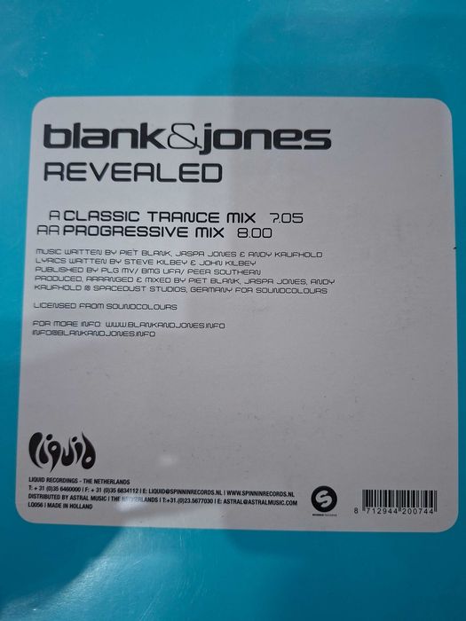 Winyl Blank & Jones Revealed Trance Mix Progressive Mix