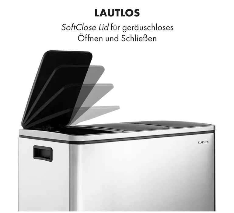 Відро для сміття з педаллю Klarstein Grandmaster Trash