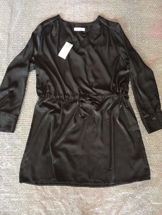 Фирменная атласная блуза