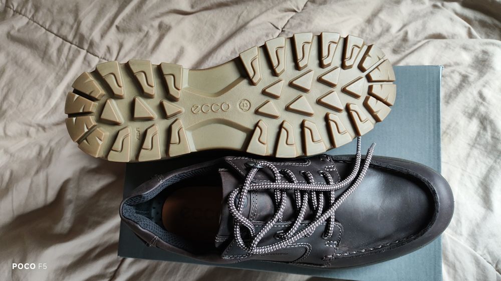 Ecco Rugged Track brązowe skórzane wodoodporne buty rozm 43