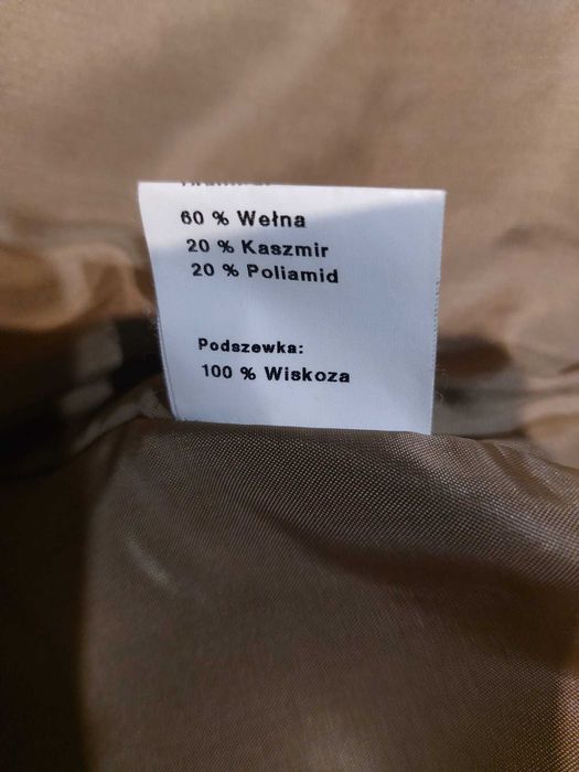 Płaszcz damski - rozmiar 42 - stan idealny - Delia