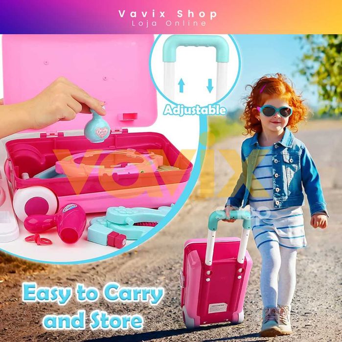 Toucador de Brinquedo Infantil Prenda para Menina