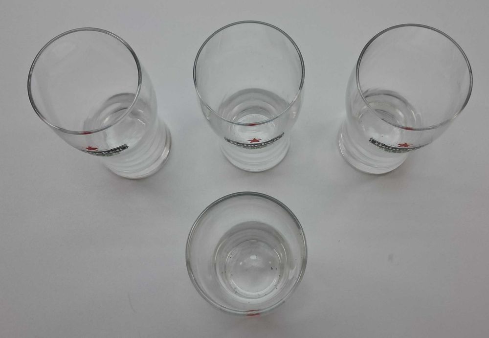 Zestaw 4 szklanek Heineken  250ml, Holandia - Grawer Tactile Grip