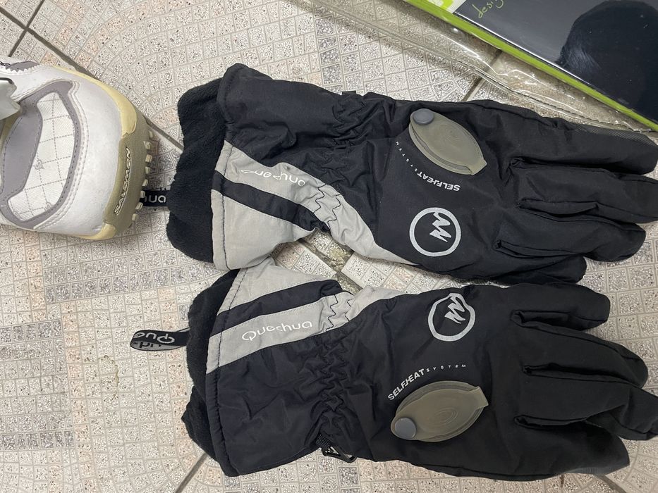 Conjunto completo de snowboard – usado apenas uma vez