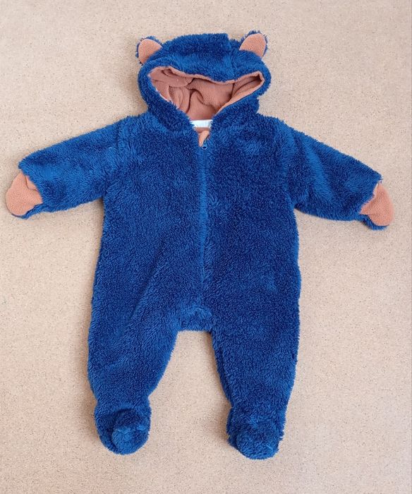 Kombinezon niemowlęcy zimowy polar misiu 56