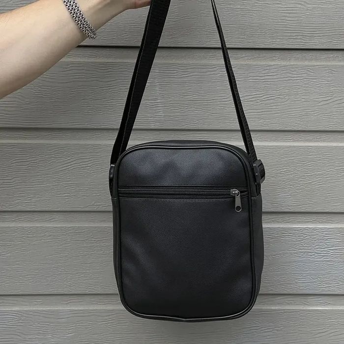 Сумка барсетка мужская черная эко кожа найк