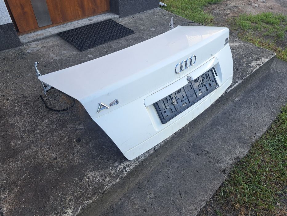 Audi a4 b5 klapa bagażnika LY9D biała sedan ładna