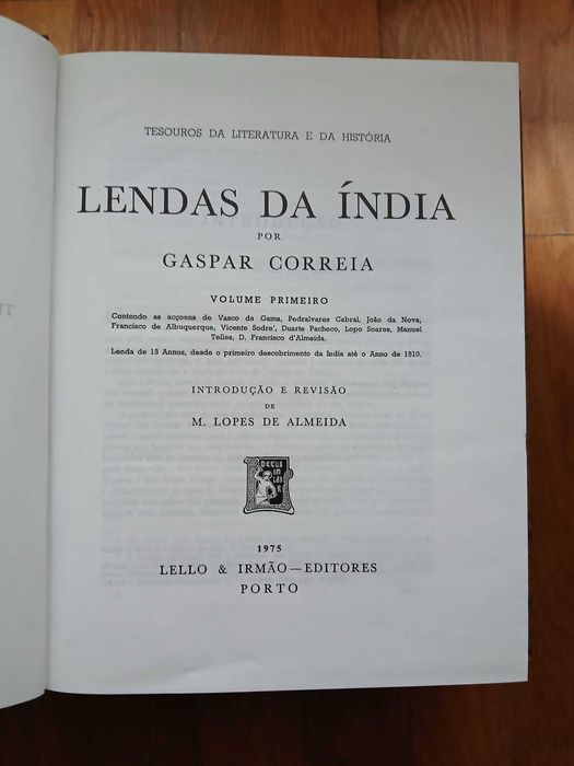 Lendas da Índia - Gaspar Correia