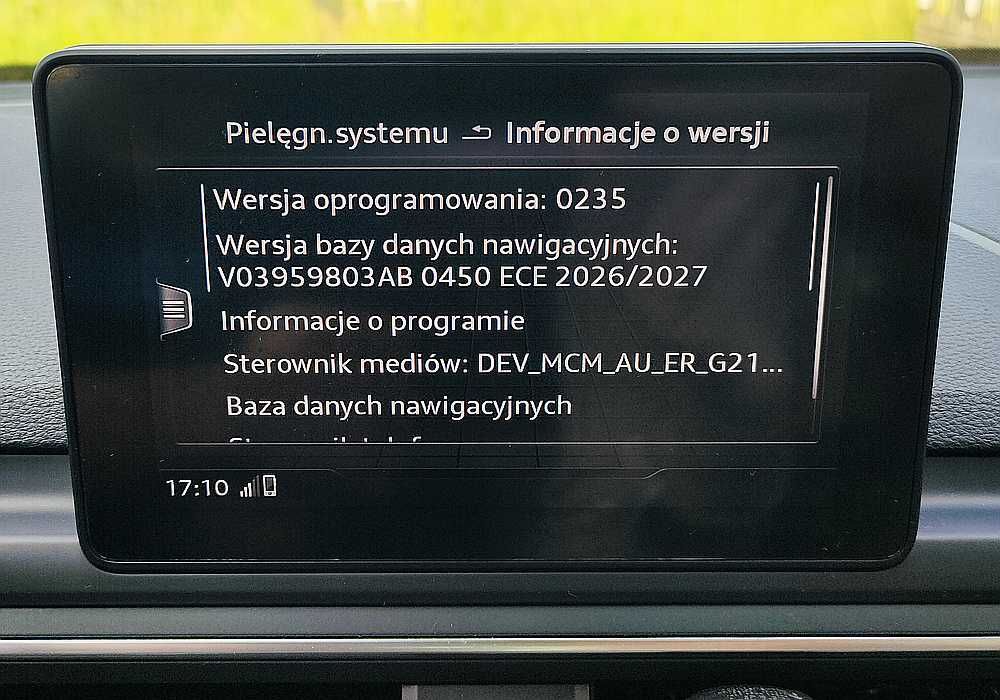 Audi Mapa 2027 Europa MHS2 MHI2 TT A3 A4 A5 A6 A8 Q3 Q5 Q7 CarPlay Android Auto Olsztyn