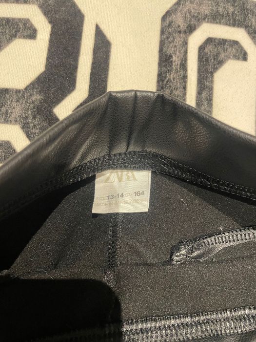 Calças ecopele e blusa ZARA 13/14 anos
