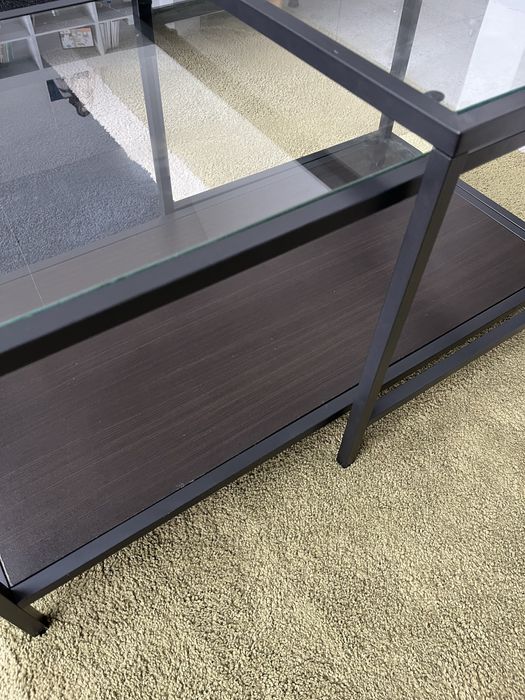 Stolik kawowy do salonu szklany VITTSJO Ikea