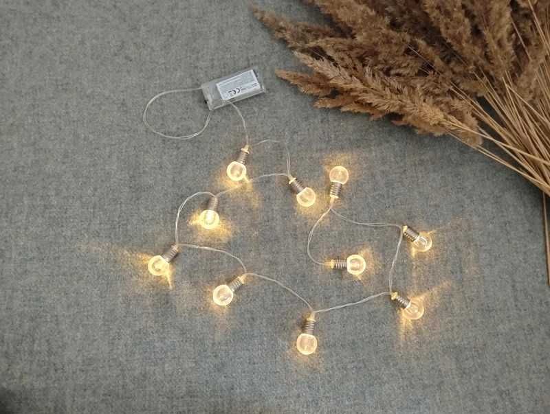 Lampki ozdobne dekoracyjne żarówki na baterię