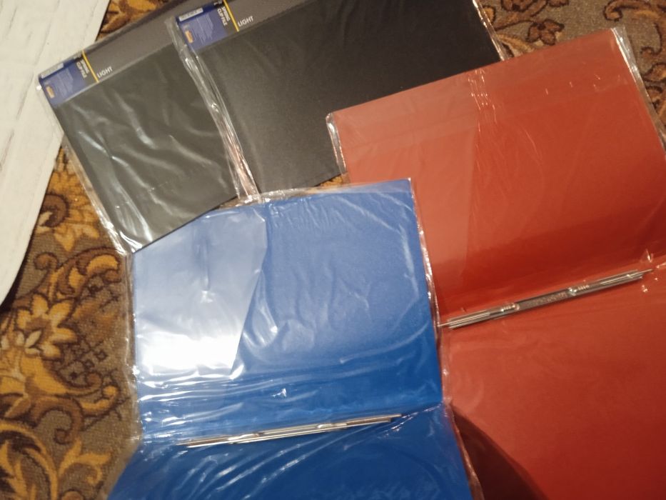 Папка с пружинным механизмом А4 Economix, пластик черная