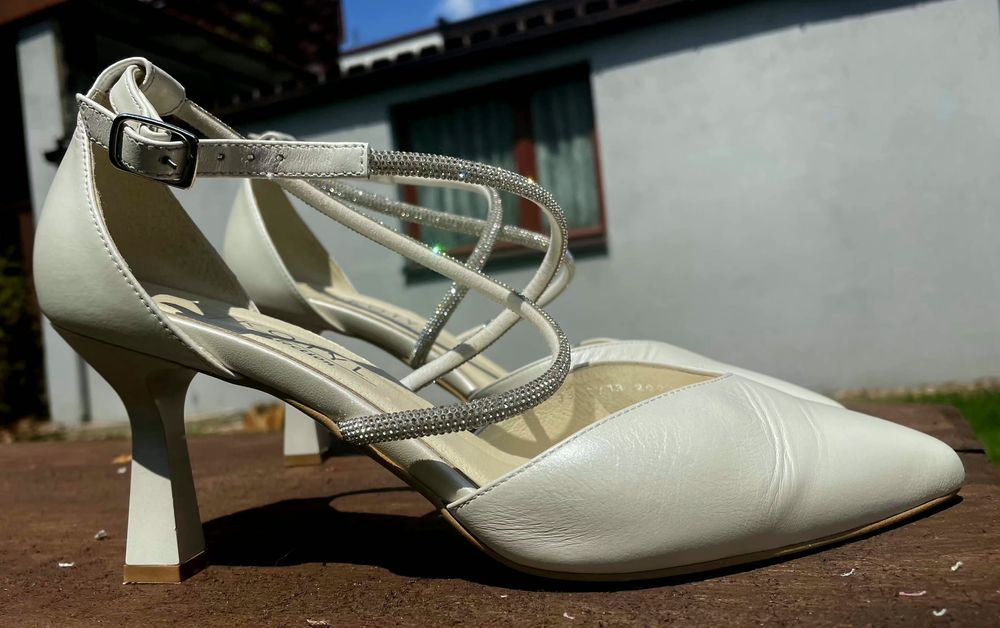 Buty ślubne skórzane KOTYL  r. 39