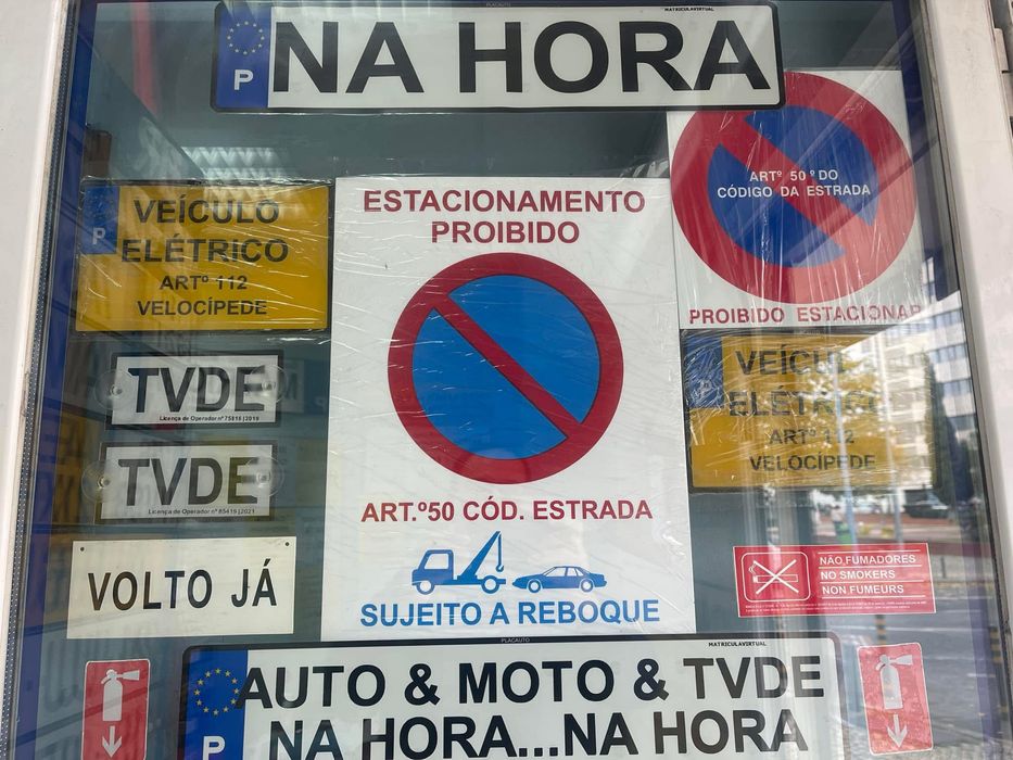 Distico tvde & Matriculas auto & mota