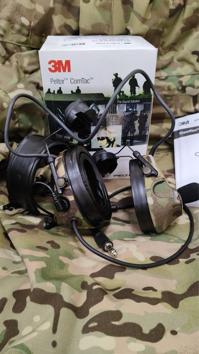 Активна гарнітура 3M Peltor ComTac XPI з кріпленнями на рейки шолома