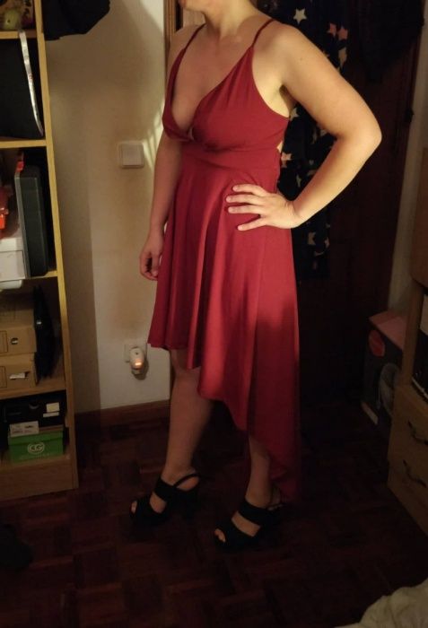 Vestido Vermelho NOVO * Tam. L