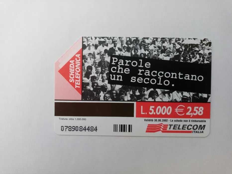 Słowa [włoskie karty telefoniczne] [3 karty]