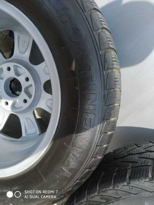 Диски титановые разболт 5*130 с зимней резиной 235*65*17