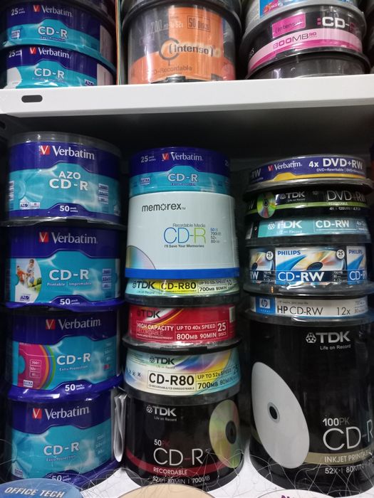 Диски Verbatim и TDK
