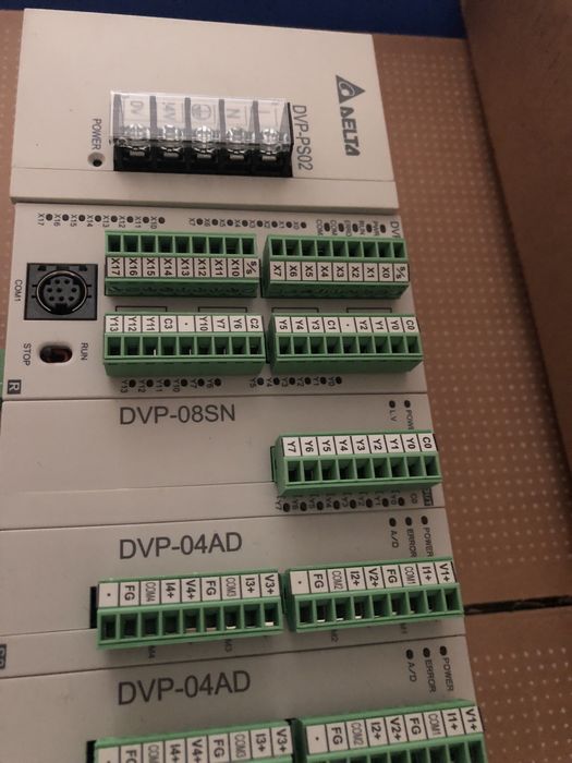 PLC automato e cartas programação Delta Electronics