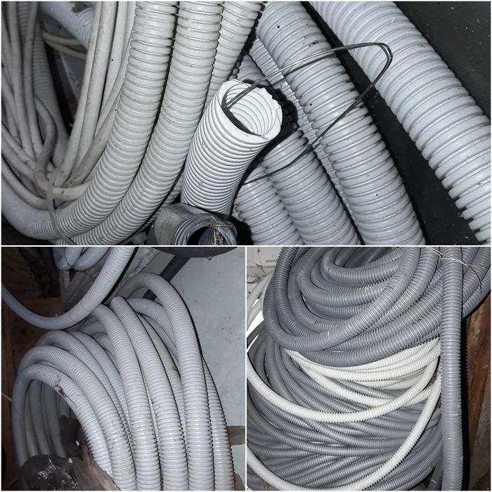 Гофра. Кабель телевизионный. видеонаблюдения. сигнальный. витая пара