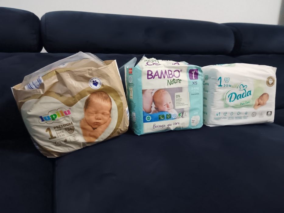 Pampersy 1rożne rodzaje
