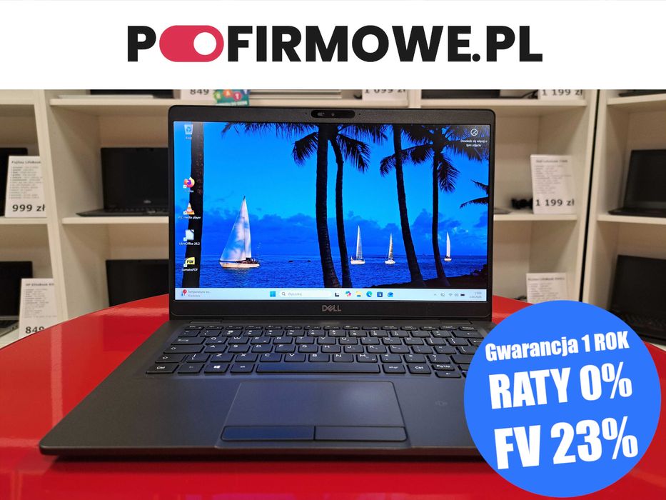 Mały Biznesowy 13" Dell Latitude 5300 i5-8gen 8GB 256SSD HDMI Win11 Kamera FullHD IPS USB-C Gwarancja 12 miesiecy