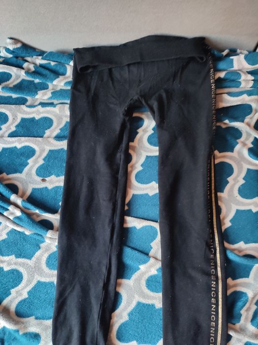 Czarne ciepłe getry