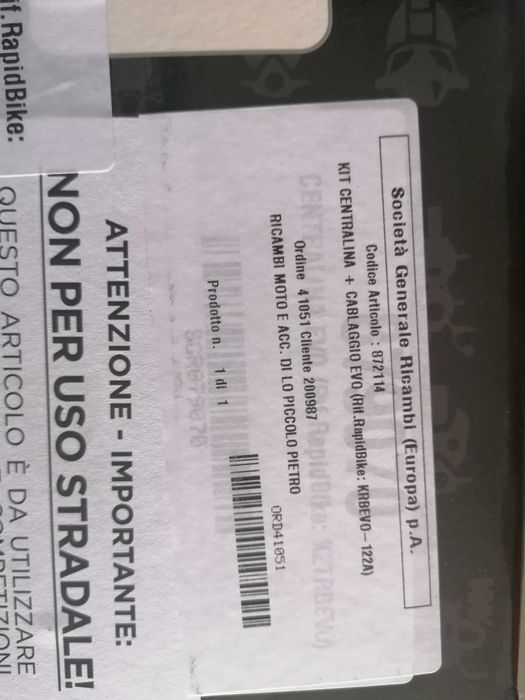 Centralina e shifter ducati multistrada