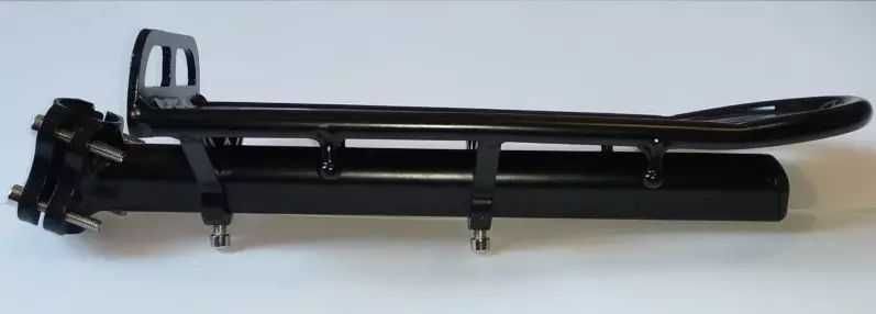 Багажник консольный алюминиевый на трубу седла эксцентрик или болты