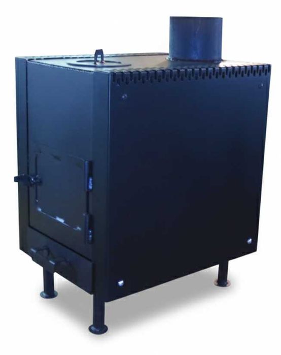 Пічка буржуйка з подвійною камерою тривалого горіння. 12