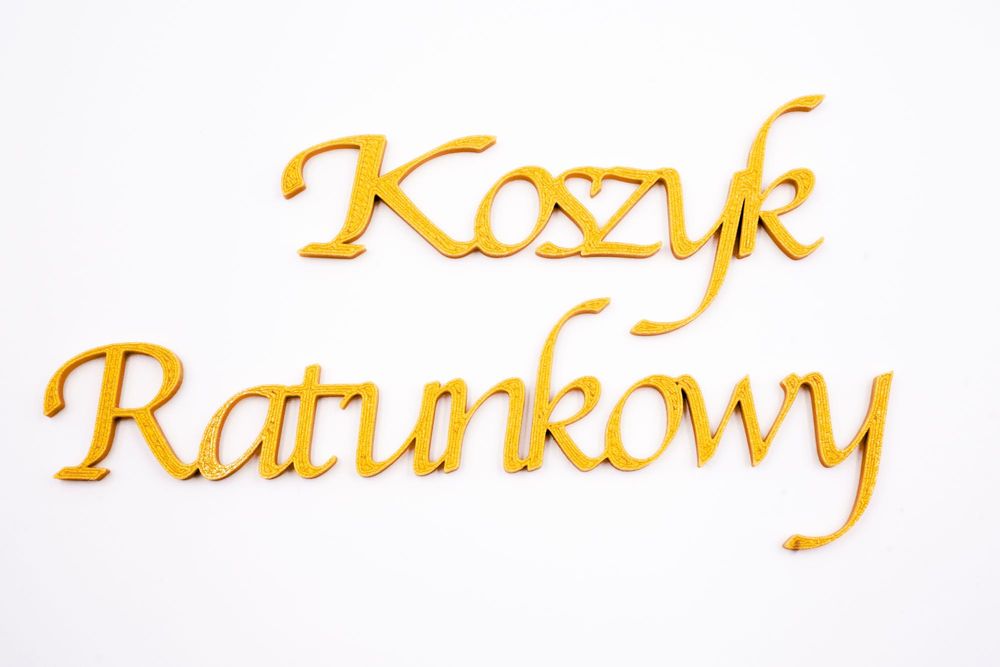 Zestaw napisów na ślub Koszyk Ratunkowy