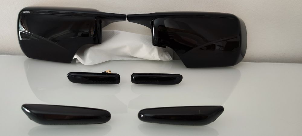 Pack Capas espelhos M E46 + piscas led dinâmicos - novo