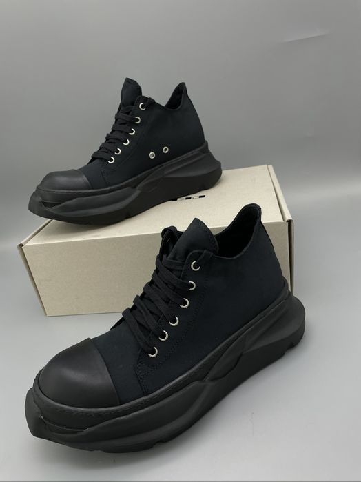Нові Кеди Rick Owens Abstract Low Black DRKSHDW/Преміум якість! 1:1