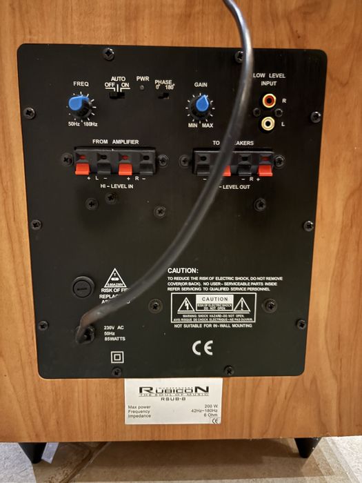 Glośnik kolumna Subwoofer Rubicon