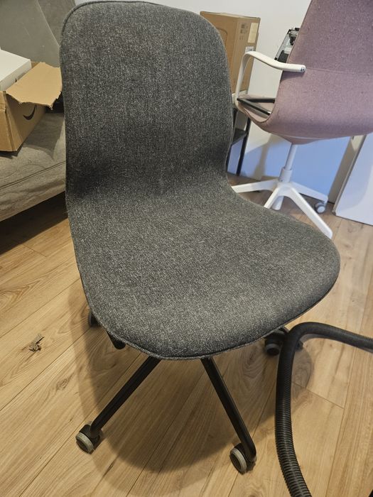 Fotel ikea biurowy langfjall ciemnoszary