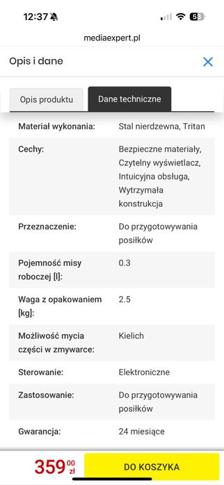 Multiblender parowy Momini NutriBlend 6w1