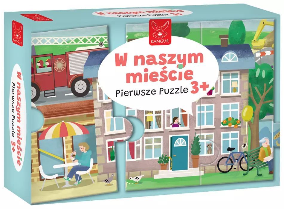Pierwsze puzzle 12 elementów. W naszym mieście