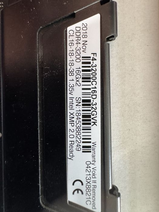 Memoria ram DDR 4 2x16gb 3200 mhz negociavel