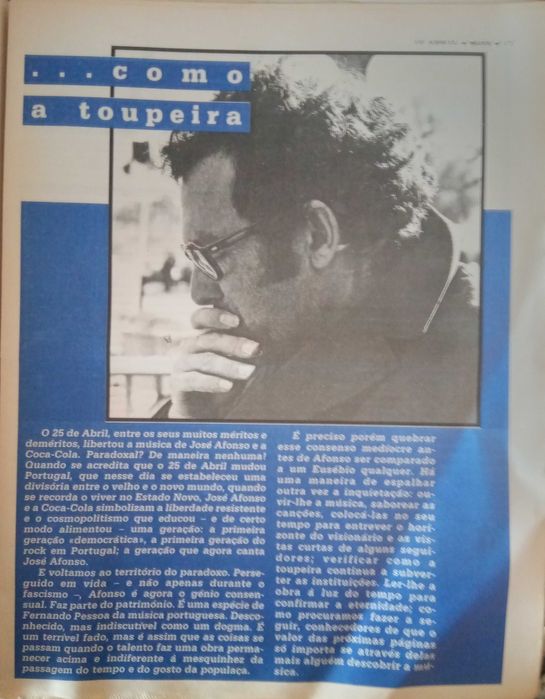 José Afonso	- - -		Blitz	- - - - -	Jornal