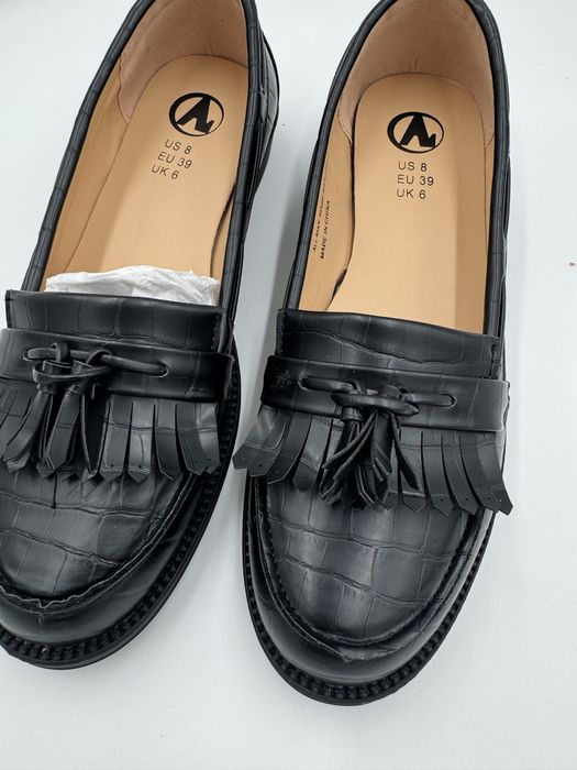 Czarne mokasyny rozmiar 39