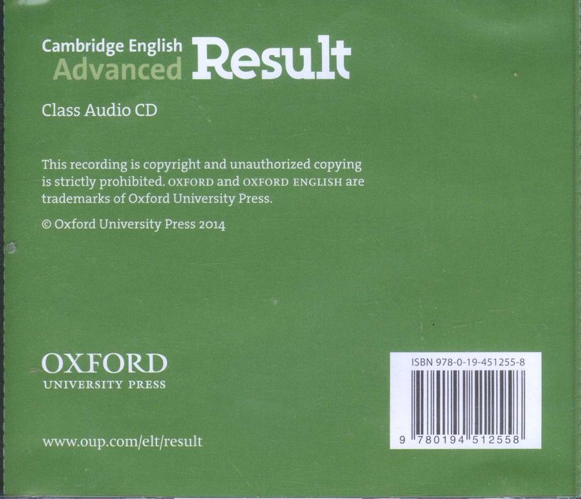 CD - Nagrania do podręcznika Cambridge English Advanced Results