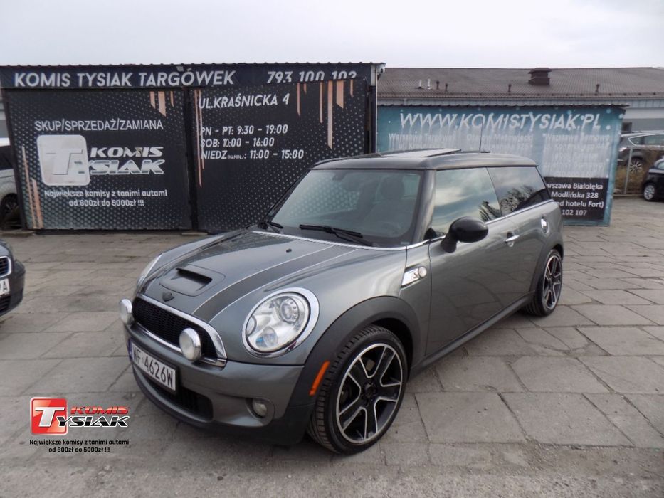 MINI Cooper S !!!Targówek!!! Cooper S Clubman 1.6T Benzyna, 2008 rok! KOMIS TYSIAK