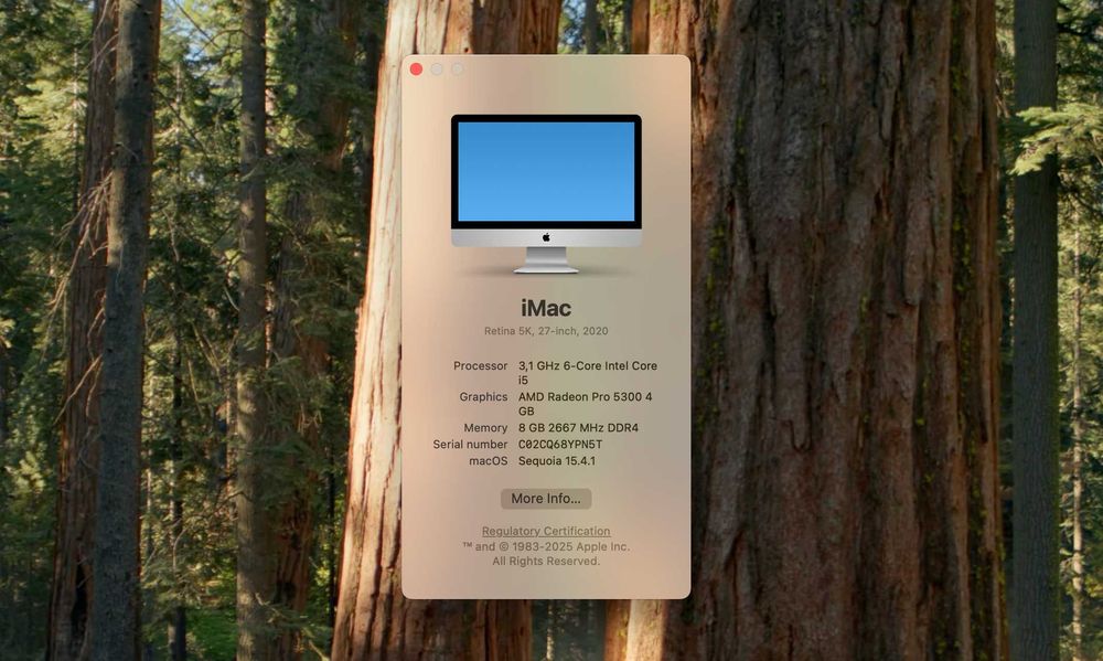 iMac 27” Retina 5K (2019) i5 6-Core 8GB RAM 256GB SSD